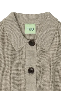 Cardigan, Oat Melange, 110 cm