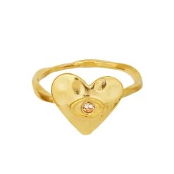 Cassia Ring, Gold Plated, 57