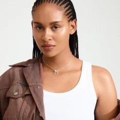 Cassian Halskæde, Silver Plated, 40+9 cm