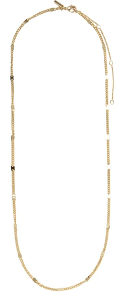 Cat Halskæde, Gold Plated, 50+9 cm