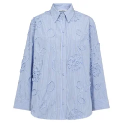 CavierCC Avy Stripe Skjorte, Pale Blue, M