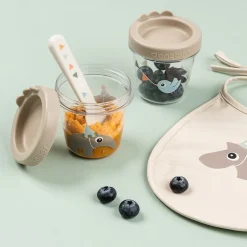 Celebration 2-pak Babymads Bøtte, Klar/Sand