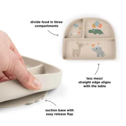 Celebration Stick & Stay Inddelt Tallerken, Sand