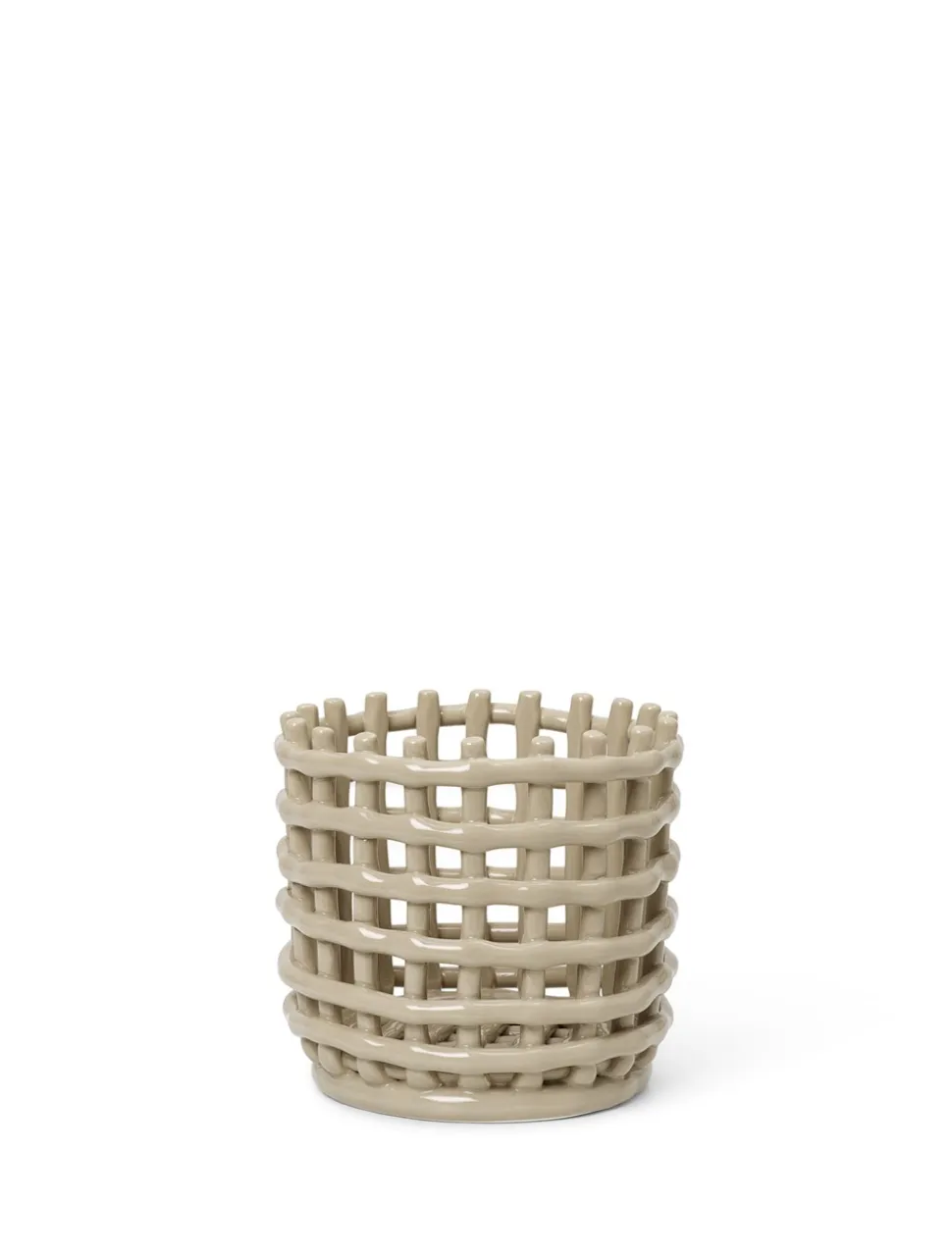 Ceramic Basket, Cashmere, Lille