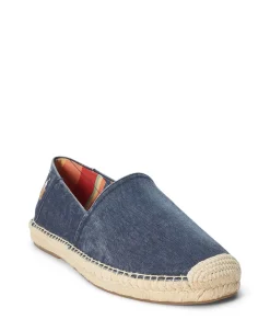 Cevia Washed Canvas Espadrille Sko, Navy, 41