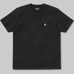 Chase T-shirt, Sort/Guld, M