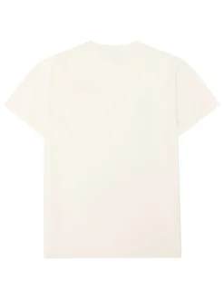 Chest Embroidery T-shirt, Egret, L