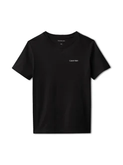 Chest Logo T-shirt, CK Black, 140 cm