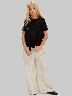 Chest Logo T-shirt, CK Black, 140 cm