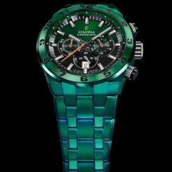 Chrono Bike Limited Edition 20676/1 Herreur, Green, 44,5 mm