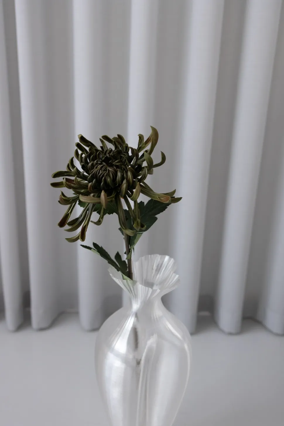 Chrysanthemum Kunstig Blomst, Green