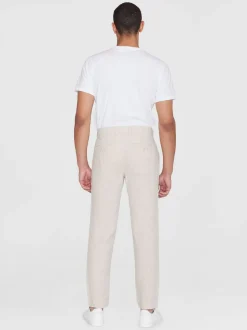 Chuck Linen Bukser, Light Feather Gray, W34/L32