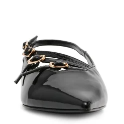 Cianna Slingback Ballerinasko, Black Patent, 40