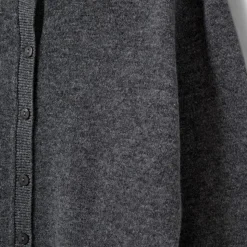 CisseSY Cardigan, Dark Grey Melange, 128 cm