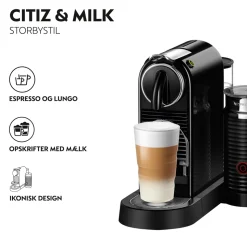 Citiz & Milk D123 Kaffemaskine, Black