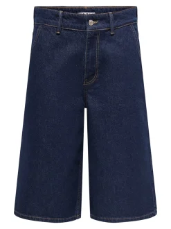 Clair Baggy Bermudashorts, Dark Blue Denim, XL