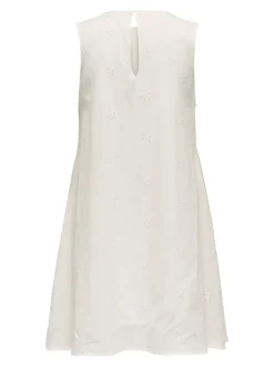 Clara Anglaise Kjole, Cloud Dancer, M