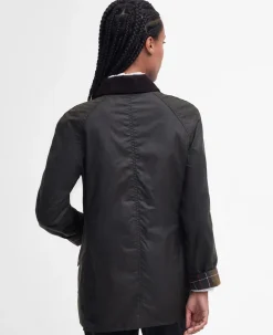 Classic Beadnell Wax Jakke, Olive, 38