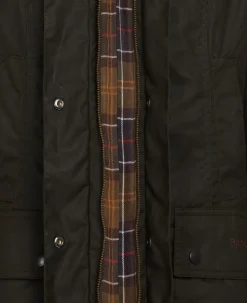 Classic Beadnell Wax Jakke, Olive, 38