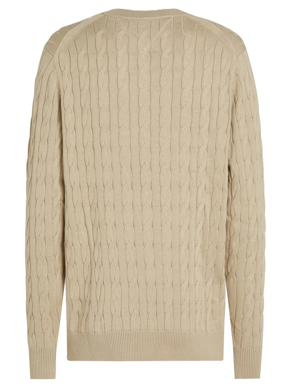 Classic Cable Pullover, Sandalwood, XXL