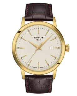 Classic Dream T129.410.36.261.00 Herreur, Guld/Brun, 42 mm
