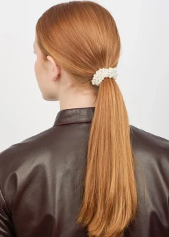 Classic Pearl Hårelastik, White