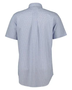 Classic Poplin Check Skjorte, College Blue, XL
