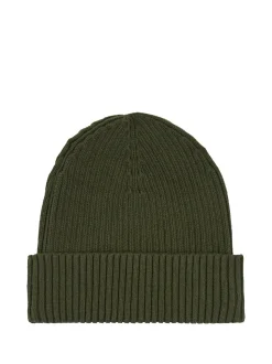 Classic Rib Beanie, Dark Olive, One size