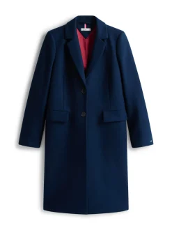 Classic Wool Frakke, Dark Night Navy, 36