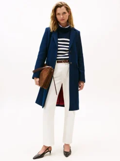 Classic Wool Frakke, Dark Night Navy, 36