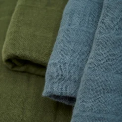 Cloth Muslin Solid 4-pak Stofbleer, Lead