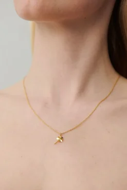 Clover Halskæde, Gold Plated, 40-48 cm
