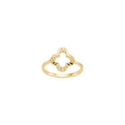 Clover Ring, Gold Plated, 60