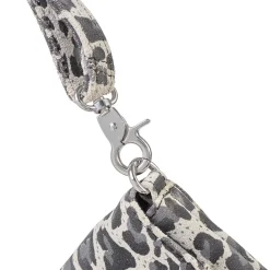 Clutch, Grey Leo Print