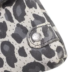 Clutch, Grey Leo Print