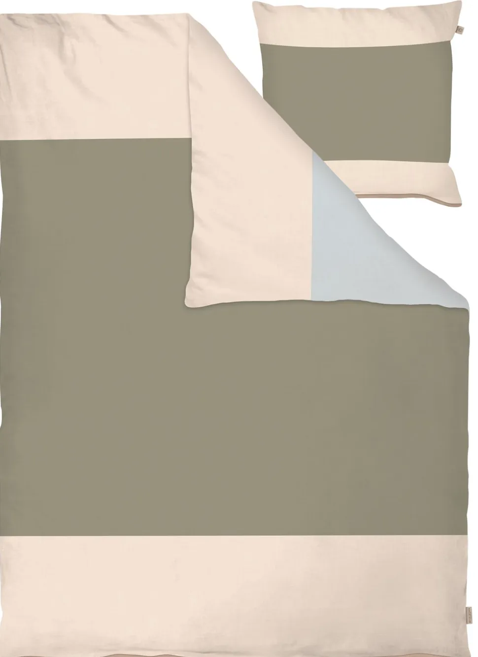 Colore Sengetøj, Olive, 140x200 cm