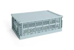 Colour Crate Large Plastiklåg, Dusty Blue