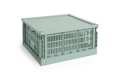Colour Crate Square Large Plastiklåg, Sage Green
