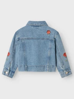 Conny Denim Jakke, Light Blue Denim, 98 cm