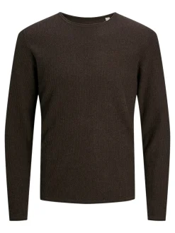 Cooper Crew Neck Striktrøje, Mulch, M