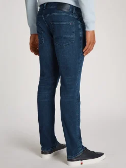 Core Denton Faded Straight Leg Jeans, Tinted Blue, W33/L30