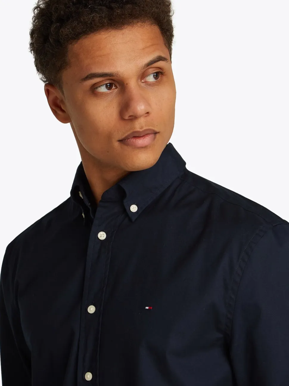 Core Flex Poplin Solid Skjorte, Desert Sky, XL