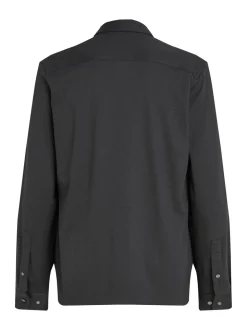 Cotton Blend Overshirt, Ck Black, S