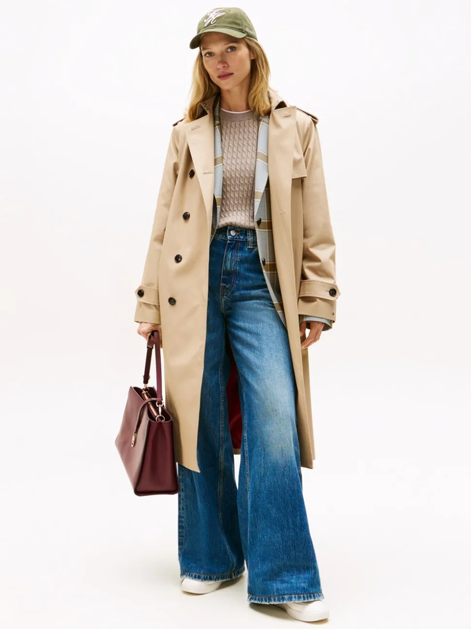 Cotton Reg Trenchcoat, Beige, 36