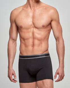 Cotton Stretch 3-pak Boxershorts, Blue/Dark Grey/Black, XL