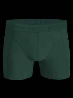 Cotton Stretch 5-pak Boxershorts, Blå/Grøn/Print, L