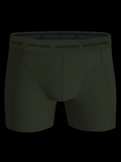 Cotton Stretch 5-pak Boxershorts, Print/Grøn, M