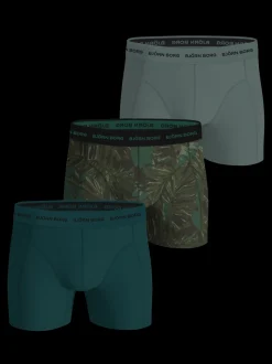 Cotton Stretch 3-pak Boxershorts, Green, M