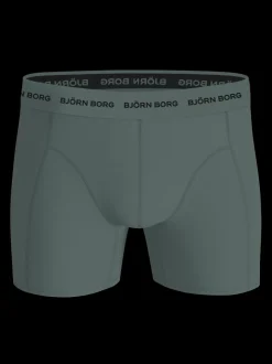 Cotton Stretch 3-pak Boxershorts, Green, M