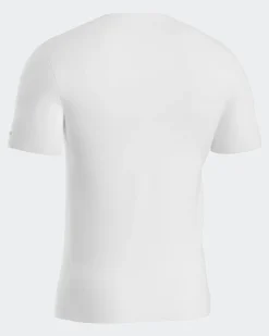 Cotton Stretch V-Neck T-shirt, White, XL